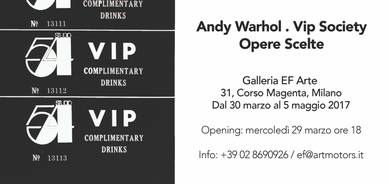 Andy Warhol – Vip Sosciety